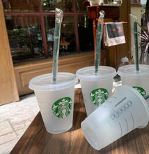 Load image into Gallery viewer, Starbucks clear Reusable Cup / Plain Starbucks Cup/ Starbucks Blank Cup/ Starbucks Cup/ Starbucks Tumbler/16oz cup/24oz cup