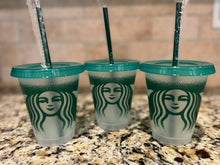 Load image into Gallery viewer, Starbucks Clear Reusable Cup 16oz/ Plain Starbucks Cup/ Starbucks Blank Cup/ Starbucks Cup/ Starbucks Tumbler/Starbucks black cup