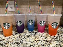 Load image into Gallery viewer, Starbucks Color changing Cold Cup 24oz / Cold Cup/Starbucks Reusable Cup 24oz/ Plain Starbucks Cup/ Starbucks Blank Cup/ Starbucks