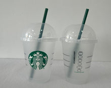 Load image into Gallery viewer, Starbucks 24oz transparent reusable Cup / Plain Starbucks Cup/ Starbucks Blank Cup/ Starbucks Cup/ Starbucks Tumbler/24oz cold tumbler