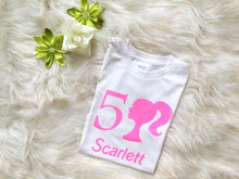 Load image into Gallery viewer, Six Birthday, Birthday Girl, Six, Six Birthday Girl outfit