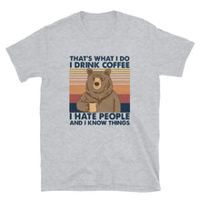 Load image into Gallery viewer, I hate people and I drink coffee funny Short-Sleeve Unisex T-Shirt