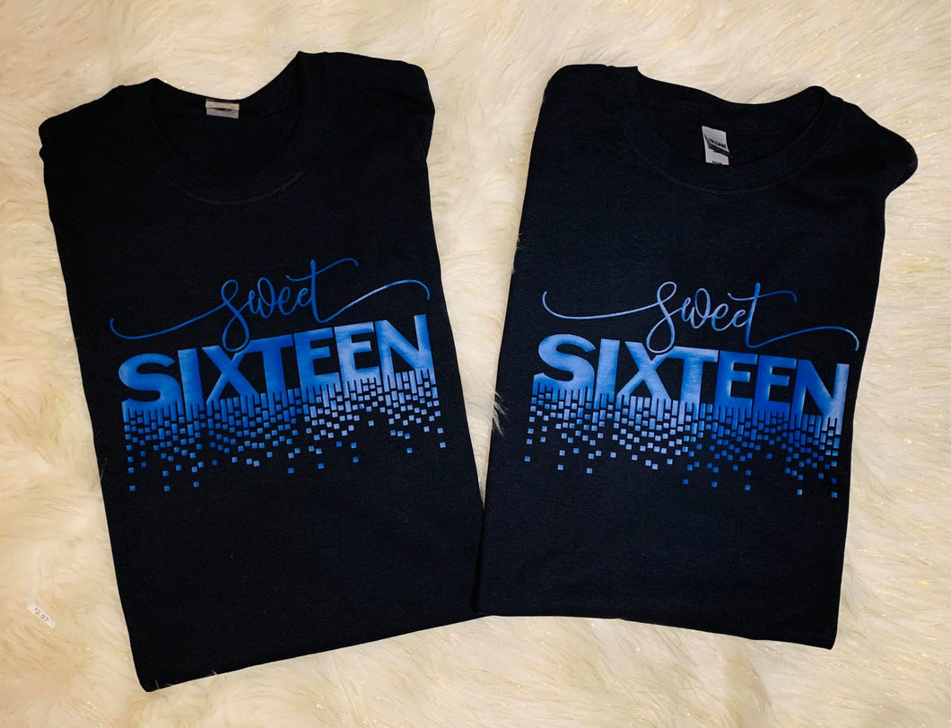 Sweet 16,Sweet sixteen T-shirt, 16th Birthday, Birthday Girl T-shirt, Birthday