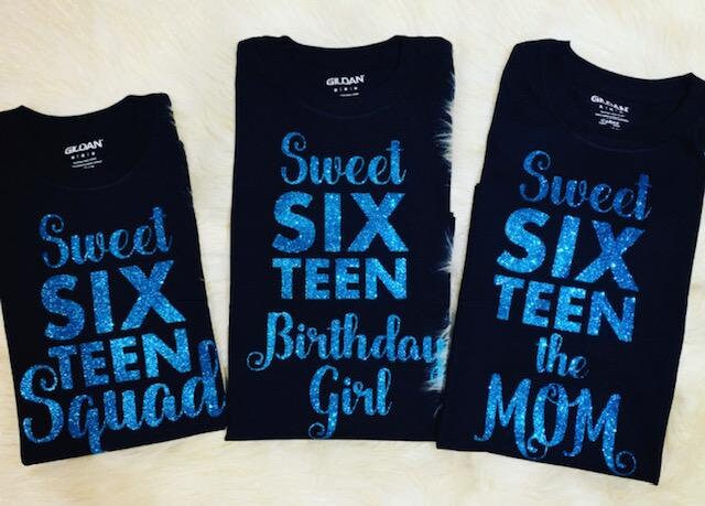 Sweet 16,Sweet sixteen T-shirt, 16th Birthday, Birthday Girl T-shirt, Birthday, Sweet 16 Squad