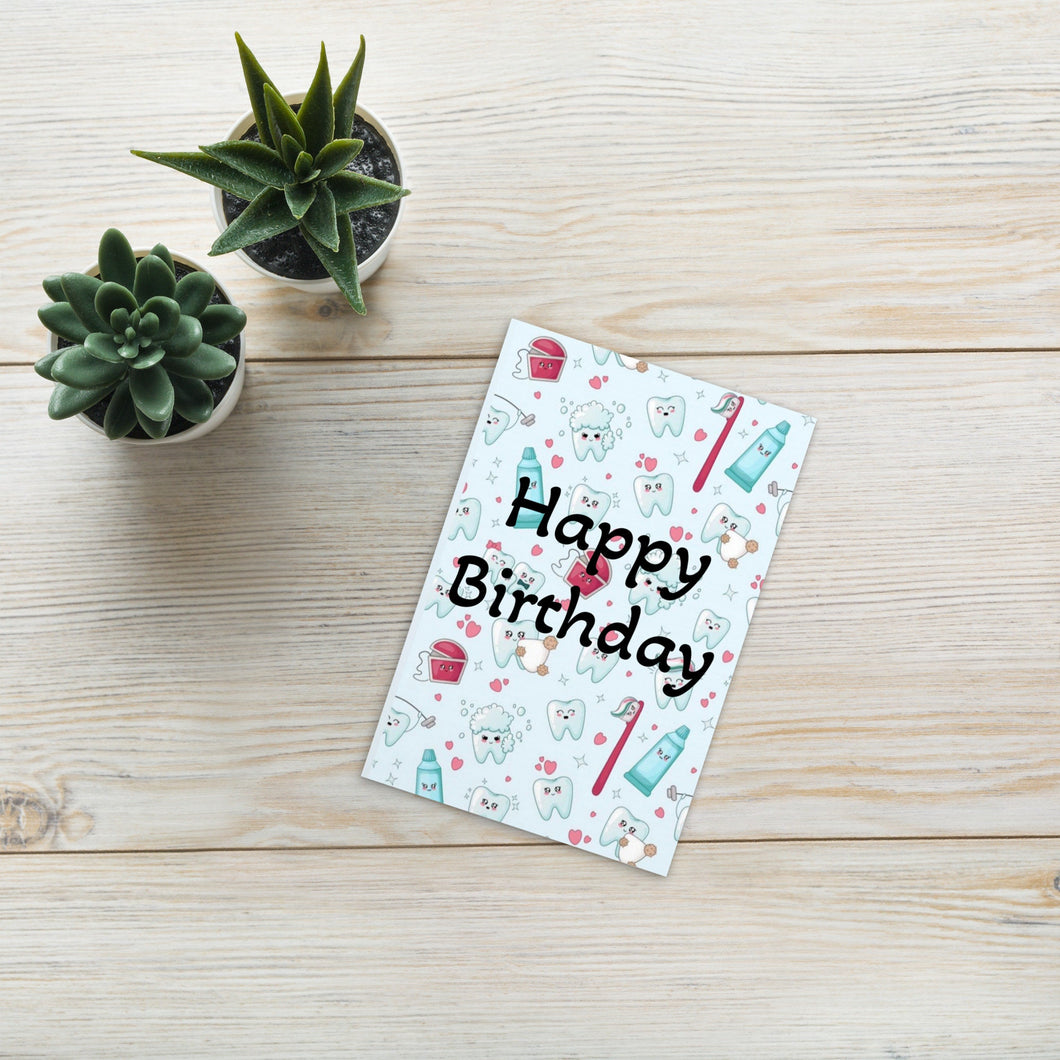 Dental Birthday Card/Dental Assistant Birthday Card/Dentist Birthday Card/Dental gift/Dental Hygienist Birthday Card/Dentist