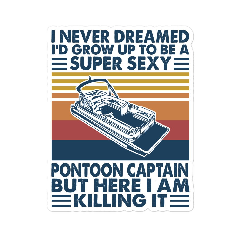 Pontoon Capitan sticker/Boat sticker/Pontoon sticker/Lake House sticker