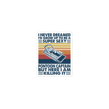 Load image into Gallery viewer, Pontoon Capitan sticker/Boat sticker/Pontoon sticker/Lake House sticker
