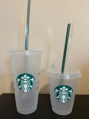 Starbucks clear Reusable Cup / Plain Starbucks Cup/ Starbucks Blank Cup/ Starbucks Cup/ Starbucks Tumbler/16oz cup/24oz cup