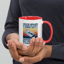 Load image into Gallery viewer, Pontoon Captain Mug with Color Inside/Pontoon gift/Pontoon Captain /Pontoon Captain gift

