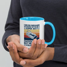 Load image into Gallery viewer, Pontoon Captain Mug with Color Inside/Pontoon gift/Pontoon Captain /Pontoon Captain gift
