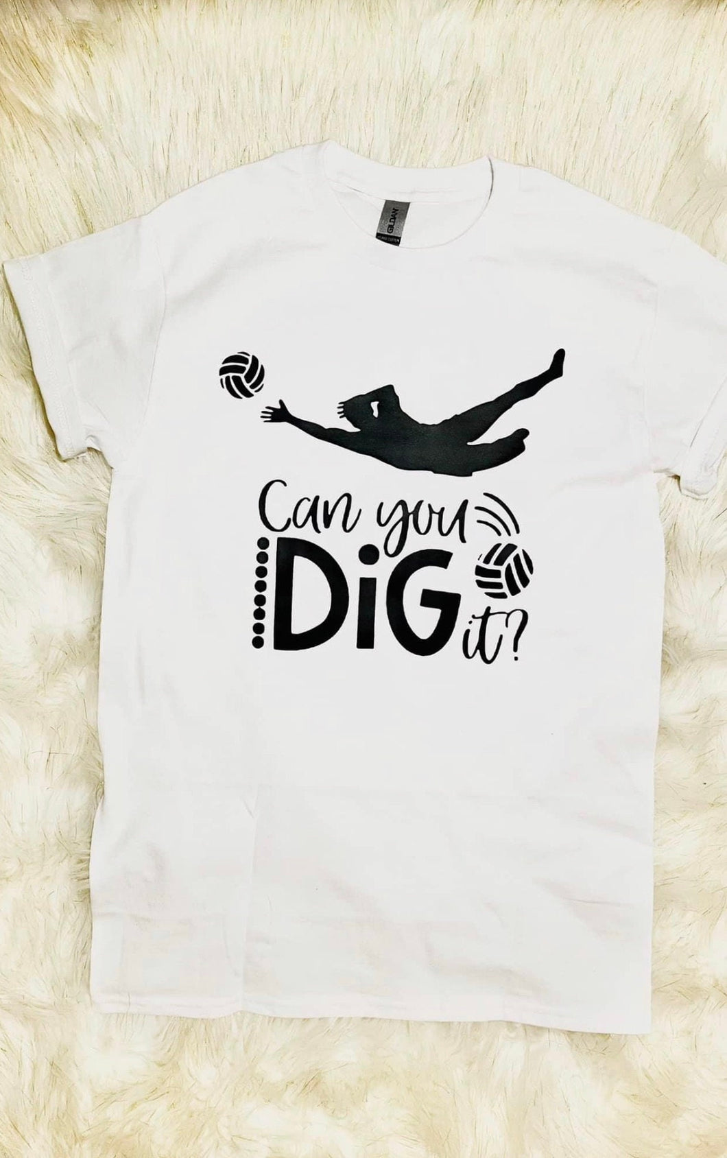 Can you dig it/Volleyball T-shirt/Volleyball Mom/Volleyball team support T-shirt