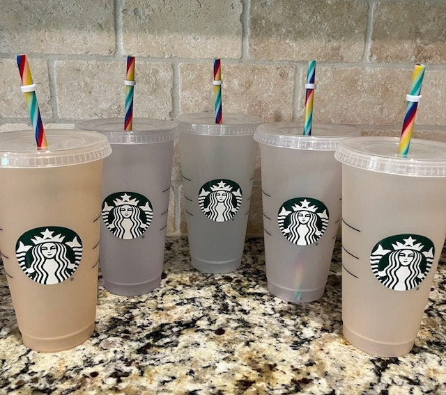 blank starbucks cold cup Starbucks Color changing Cold Cup 24oz / Cold Cup/Starbucks Reusable Cup  24oz/ Plain Starbucks Cup/ Starbucks Blank Cup/ Starbucks