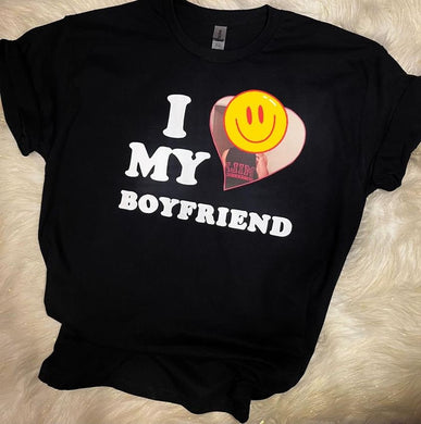 I love my boyfriend T-shirt/Boyfriend T-shirt/Personalized Boyfriend T-shirt/Funny gift