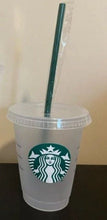 Load image into Gallery viewer, Kids Starbucks Cup/16oz Mini Starbucks Cup/Mini cold cup/ Toddler Starbucks cup/Starbucks kids party
